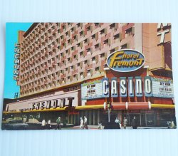 Fremont Hotel Casino Downtown Las Vegas 1960s Postcard