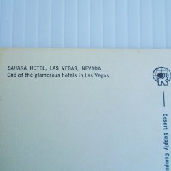 '.Sahara Hotel Las Vegas 1960s.'