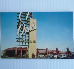 Sands Hotel Las Vegas NV, Unused Postcard dated 1954