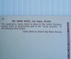 '.Sands Hotel Las Vegas 1954.'