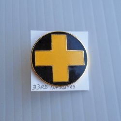 33rd US Army Infantry DUI Insignia Pin
