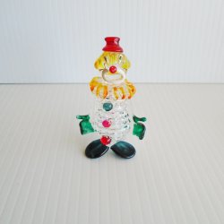 Clown Art Glass, 3 inch, Possibly Blenko