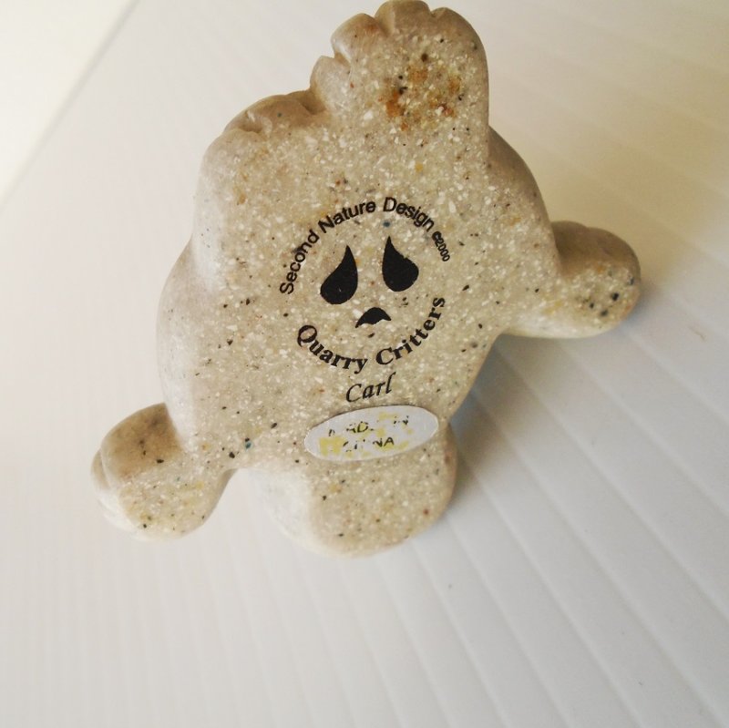 Quarry Critters, Carl the Cat, 2.75 inch stone figurine