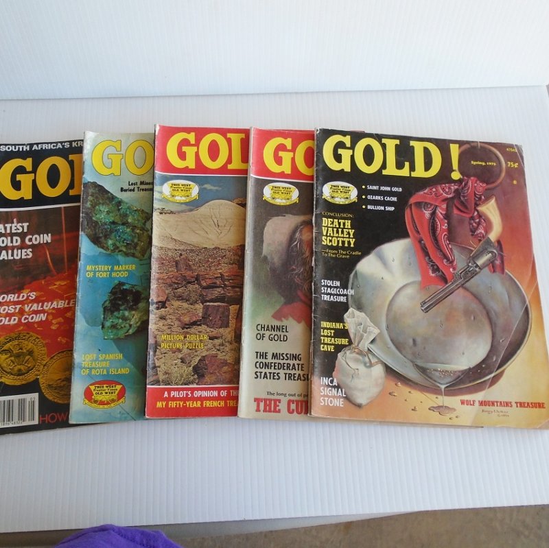Gold Magazine, 5 issues, 1975 and Special 1980, Treasures