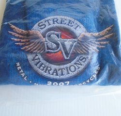 Reno 2007 Street Vibrations XL Tee Shirt, New in Sealed Pkg