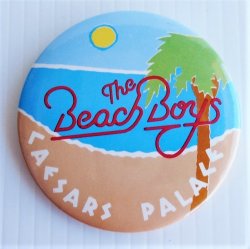 Beach Boys Caesars Palace Vintage 1980s Pin, 3”