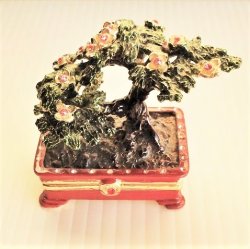 Bonzai Plant Trinket Box, Objet d’Art 36, New