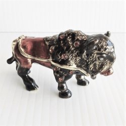 Objet d’Art Jeweled Buffalo Thunder Trinket Box #10