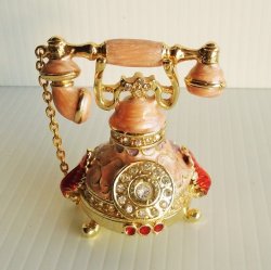 Objet d’Art Classic Telephone Jeweled Trinket Box, Bonnie #1