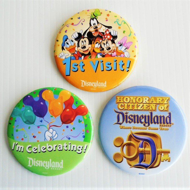 disneyland 1st visit button