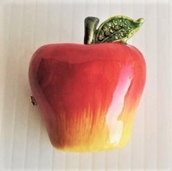 Objet d’Art Pomme Rouge Apple Trinket Box #245