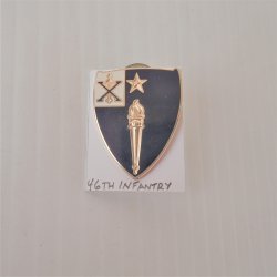 46th US Army Infantry DUI Insignia Pin