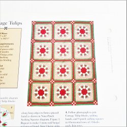 Cottage Tulips, Quilt Pattern with Templates