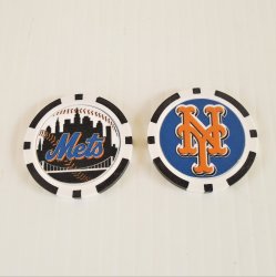 New York Mets Golf Ball Marker Chips, pk of 5, New