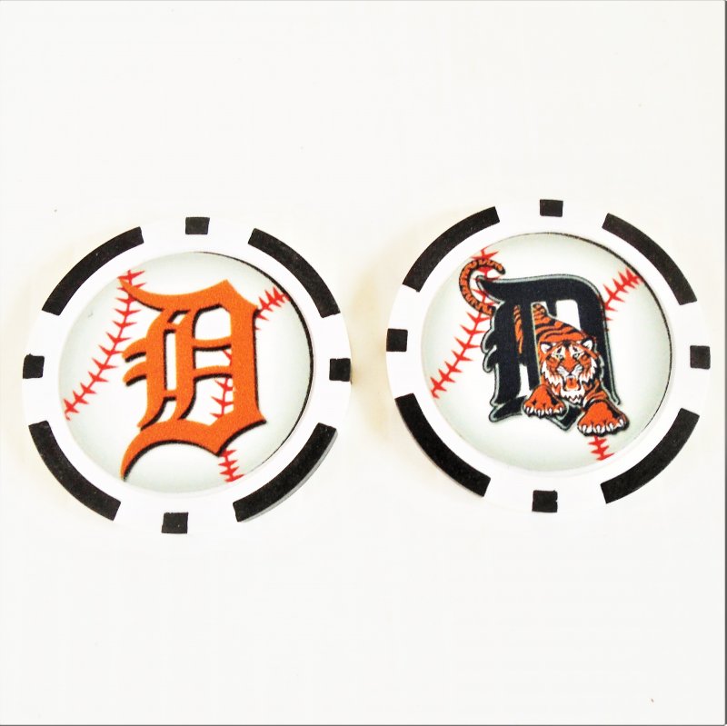Detroit Tigers Golf Ball Marker chips. 3 per pack. Never used.