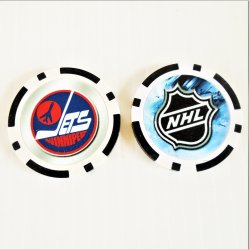 Winnipeg Jets NHL Golf Ball Marker Chips, 5 pieces