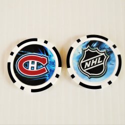 Montreal Canadiens NHL Golf Ball Marker Chips, 5 pieces