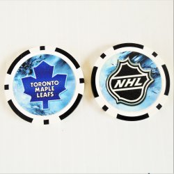 Toronto Maple Leafs NHL Golf Ball Marker Chips, 5 pieces