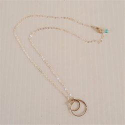 Sterling 925 Efytal Friends Interlocking Circles Necklace