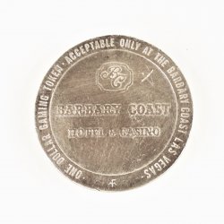 Barbary Coast Las Vegas, $1 Metal Coin Token, 1979