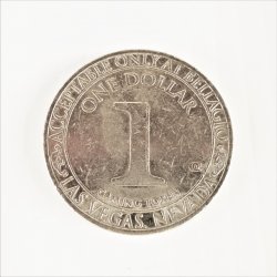 '.Bellagio One Dollar coin token.'