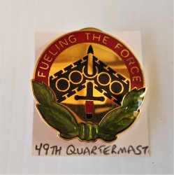 49th Army Quartermaster DUI Insignia Pin