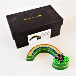 Objet d’Art Rainbow with Pot of Gold Trinket Box