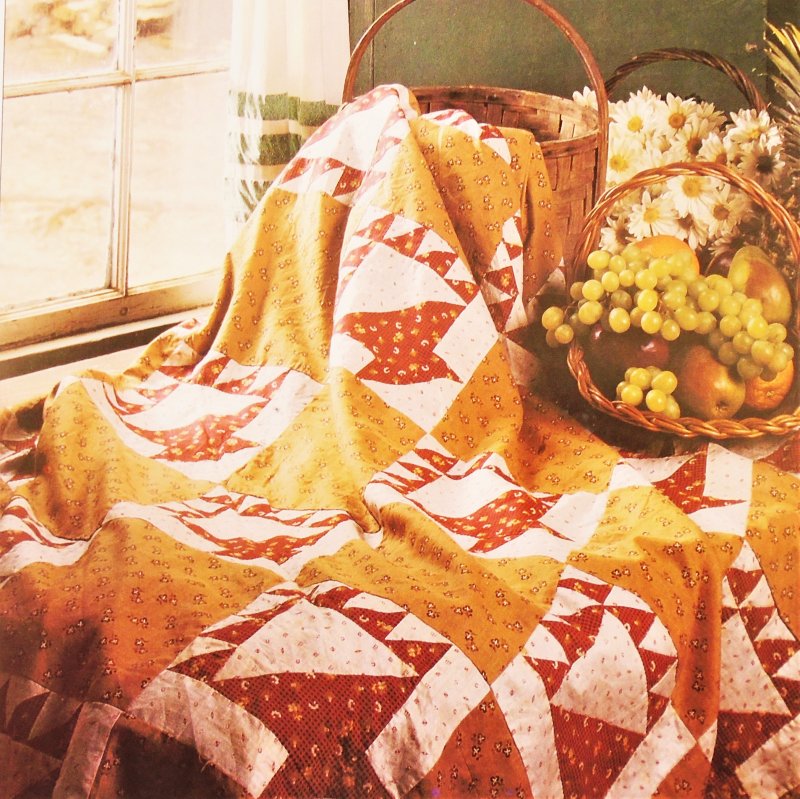 Fruit Basket quilt pattern. Actual size templates included. From Best Loved Quilt Patterns Series.