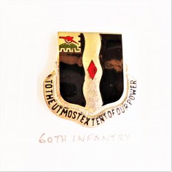 60th Army Infantry Regiment DUI Insignia Pin