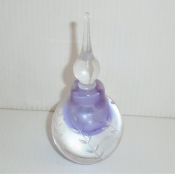 Vandermark Vintage Lavender Perfume Bottle, 4 inch