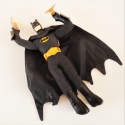 Batman Plush Doll, Window Hanger Suction Cups, 1989