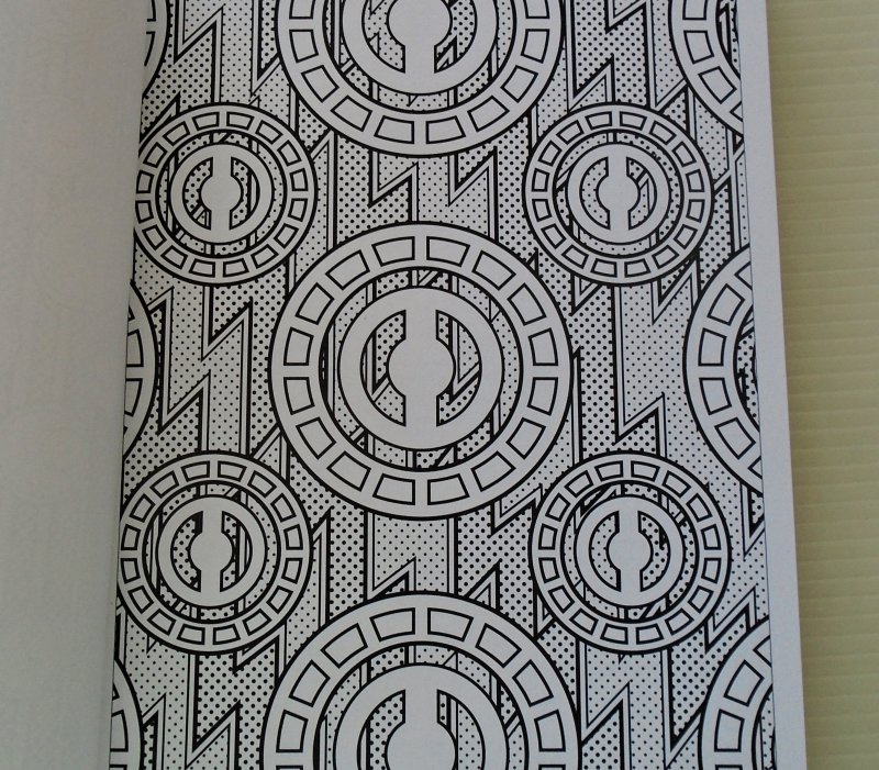 Geometric Designs, An Adult Doodle Coloring Book, New. Over 120 geometrical designs.