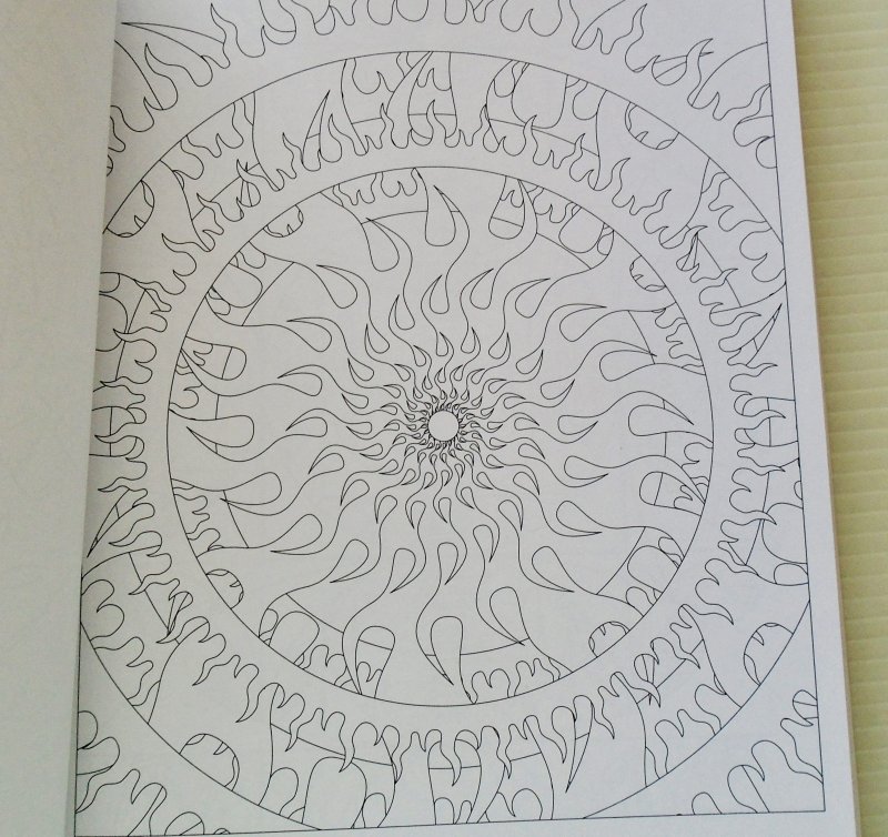 Geometric Designs, An Adult Doodle Coloring Book, New. Over 120 geometrical designs.