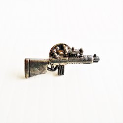 Machine Gun Hat or Lapel Pin