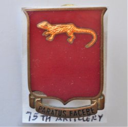 75th Army Field Artillery DUI Insignia Pin, WWI - WWII