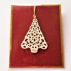 Lenox Vintage Christmas Tree Ornament, 3.25”, Never Used