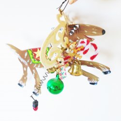 Silvestri Karen Rossi Reindeer Whimsical Christmas Ornament