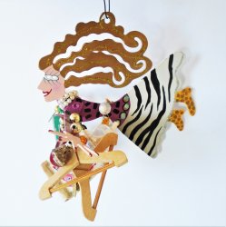 Karen Rossi Shop Till You Drop Whimsical Christmas Ornament