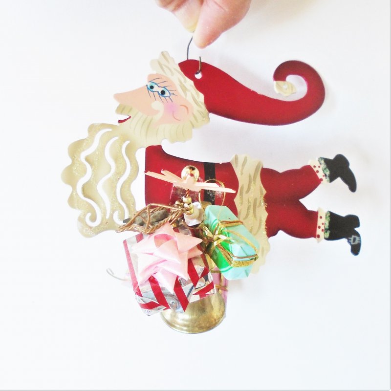 Karen Rossi Silvestri whimsical Santa Claus Christmas ornament
