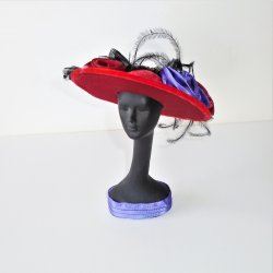 African American Black Lady w/ Lace and Flower on Hat, Bust 