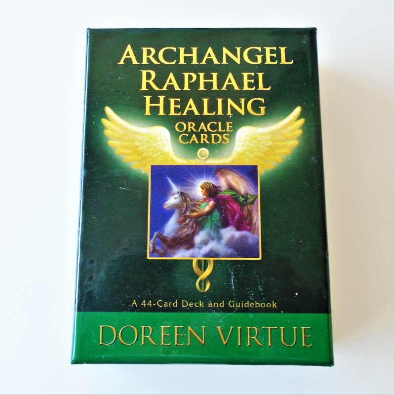 Archangel Raphael Healing Oracle Cards. 44 card deck and guidebook.