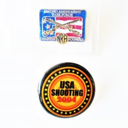 NRA Related Hat Lapel Pins, Task Force, 2004 Shooting