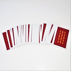 KEM Playing Cards, dated 1977, Red Florence Pattern Like New
