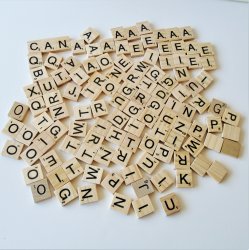Scrabble Letter Tiles, 118 Various Letters