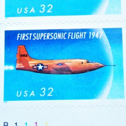 '.Supersonic Flight USPS Stamps .'