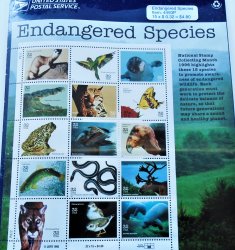 '.Endangered Species USPS stamps.'