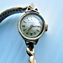 Longines Wind Watch engraved 1940 Laura M. Boomershine Mich