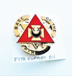 87th U.S. Army Support Battalion DUI Insignia Pin