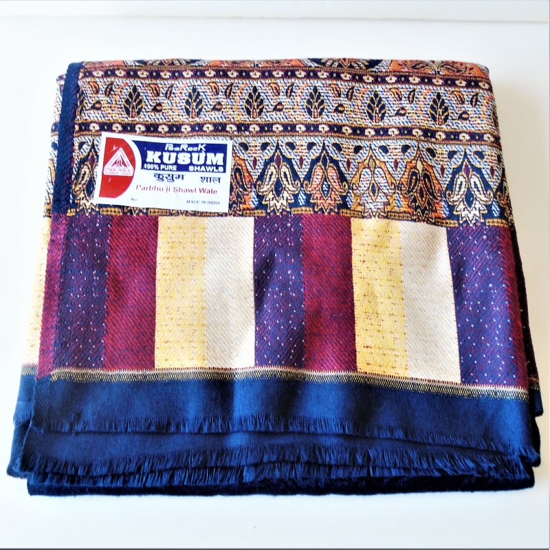 PeeRock Kusum Shawl, Made in India, approx. 40x80 inches. Never worn. Believed to be Cashmere