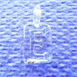 '.Letter E Glass Pendant.'